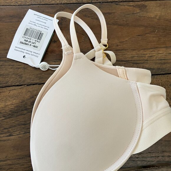 Zero-G Wirefree Lift Up Bra Sand 34A / Sand, BNWT - Picture 5 of 8